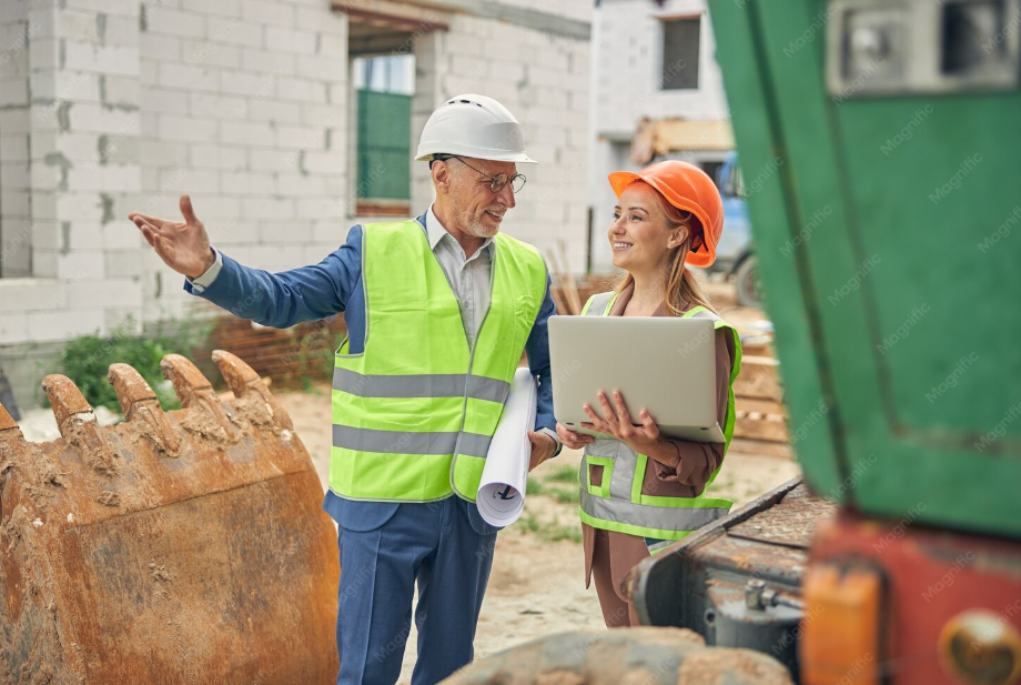 groundworks contractor surveying a London site